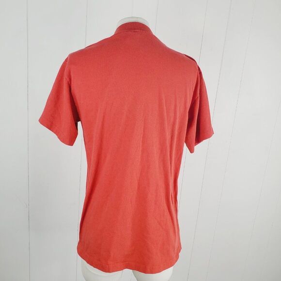 Peacock Papers Men's Red Snuggle Me Short Sleeve Crew Neck T-Shirt Size Large - Picture 3 of 11